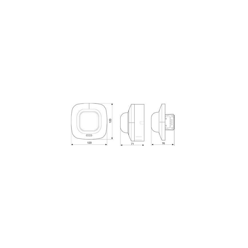 Steinel 592301 - Detektor prisutnosti IR QUATTRO COM1 AP bijeli