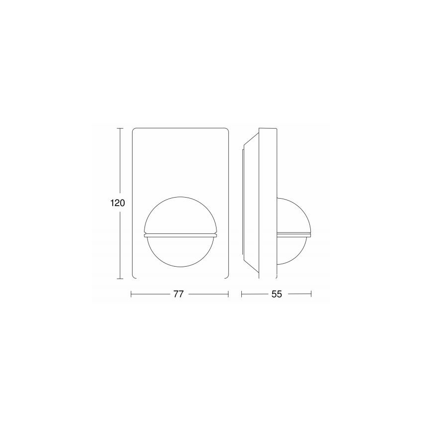 STEINEL 603113 - Vanjski senzor pokreta IS 180-2 crni IP54