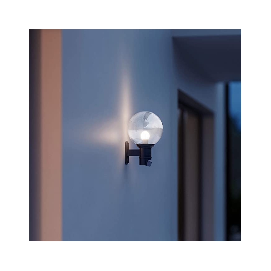 STEINEL 634216 - L 560 S Vanjska zidna lampa sa senzorom crna IP44