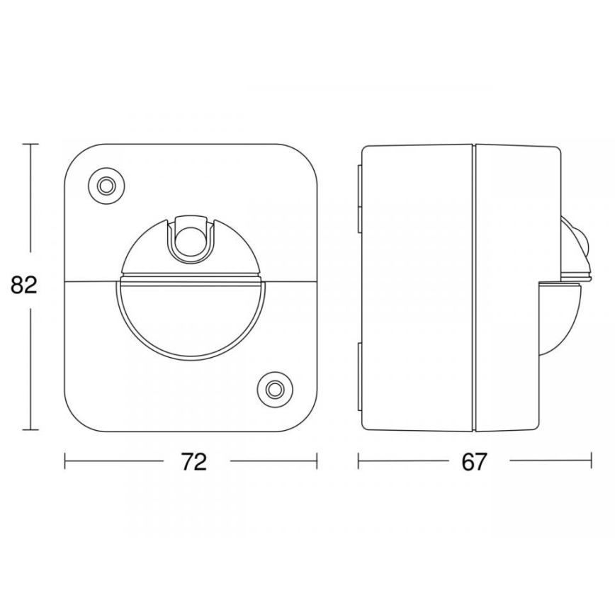 STEINEL 66048 - Vanjski infracrveni senzor IR 180 AP 180° IP54 bijela