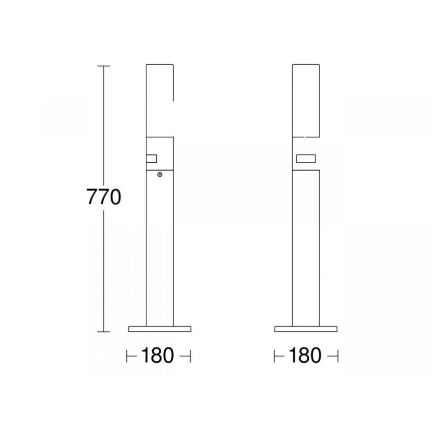 STEINEL 69476 - LED Vanjska lampa sa senzorom GL 65 S LED/8,7W/230V IP44 3000K antracit