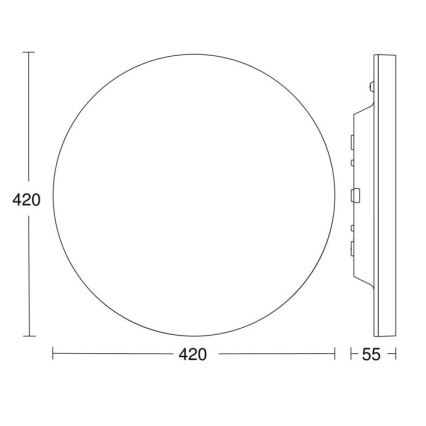 Steinel - LED Prigušiva stropna svjetiljka sa senzorom RSPROR30BASICSC 23,22W/230V IP40 3000K