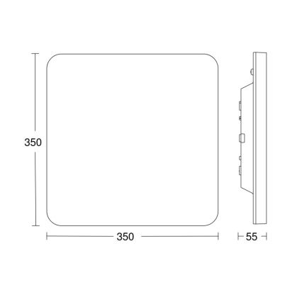 Steinel - LED Prigušiva stropna svjetiljka sa senz.RSPROR30QBASICSC 23,26W/230V IP40 3000K