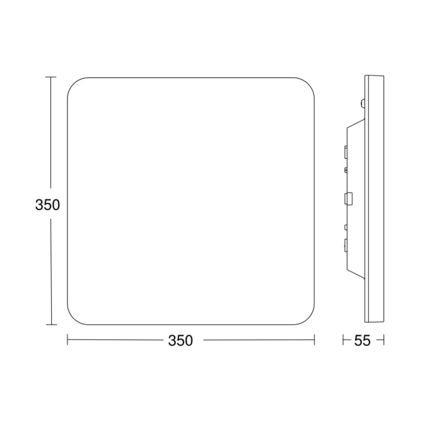 Steinel - LED Prigušiva stropna svjetiljka sa senz.RSPROR30QBASICSC 23,26W/230V IP40 3000K