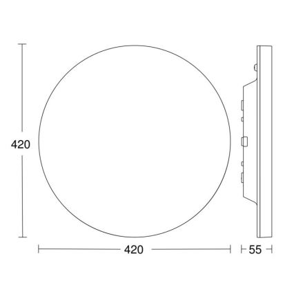 Steinel 067793 - LED Prigušiva stropna svjetiljka sa senzorom RS PRO R30 plus SC 23,7W/230V 3000K IP40