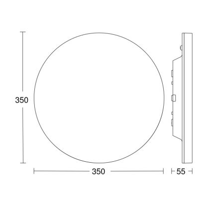 Steinel - LED Prigušiva stropna svjetiljka sa senzorom RSPROR20BASIC 15,3W/230V IP40 3000K