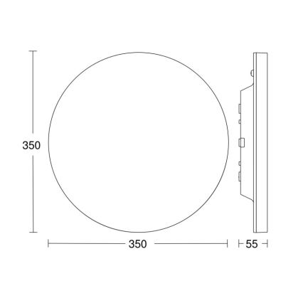 Steinel - LED Prigušiva stropna svjetiljka sa senzorom RSPROR20BASIC 15,3W/230V IP40 4000K