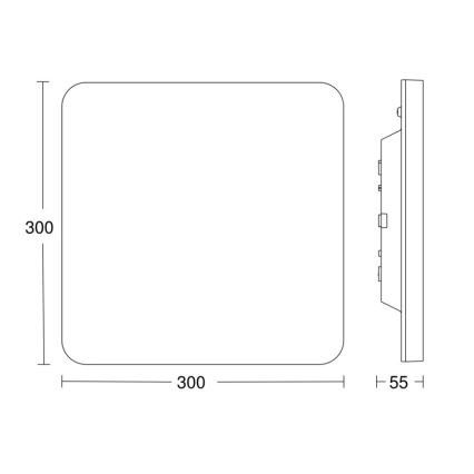 Steinel - LED Prigušiva stropna svjetiljka sa senzorom RSPROR20BASICQ 15,3W/230V IP40 4000K