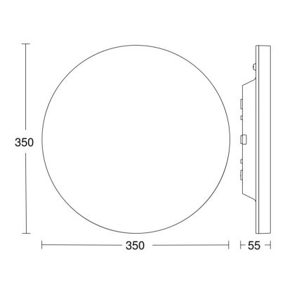 Steinel 067755 - LED Prigušiva stropna svjetiljka sa senzorom RS PRO R20 PLUS 15,86W/230V IP40 3000K