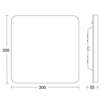 Steinel 067731- LED Prigušiva stropna svjetiljka sa senzorom RS PRO R20 PLUS 15,86W/230V IP40 4000K