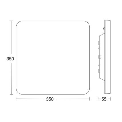 Steinel 067786 - LED Prigušiva stropna svjetiljka sa senzorom RS PRO R30 Q plus SC 23,9W/230V 3000K IP40