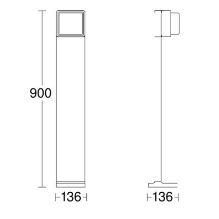 Steinel 078683 - LED Prigušiva vanjska lampa sa senzorom GL 85 SC 900 LED/9W/230V IP44