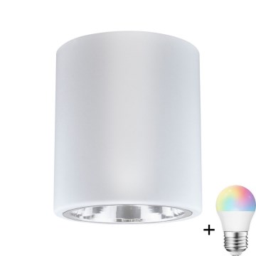 Stmívací LED RGBW bodové svítidlo JUPITER 1xE27/6,5W/230V bílá pr. 13 cm 2700-6500K Wi-Fi