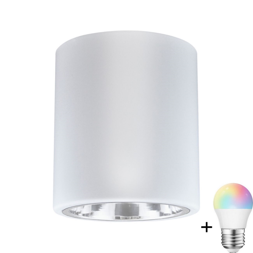 Stmívací LED RGBW bodové svítidlo JUPITER 1xE27/6,5W/230V bílá pr. 13 cm 2700-6500K Wi-Fi