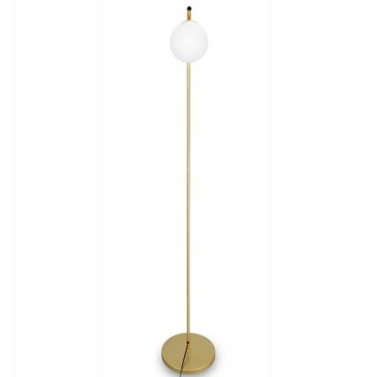 Stojeća lampa 1xG9/40W/230V zlatna/bijela