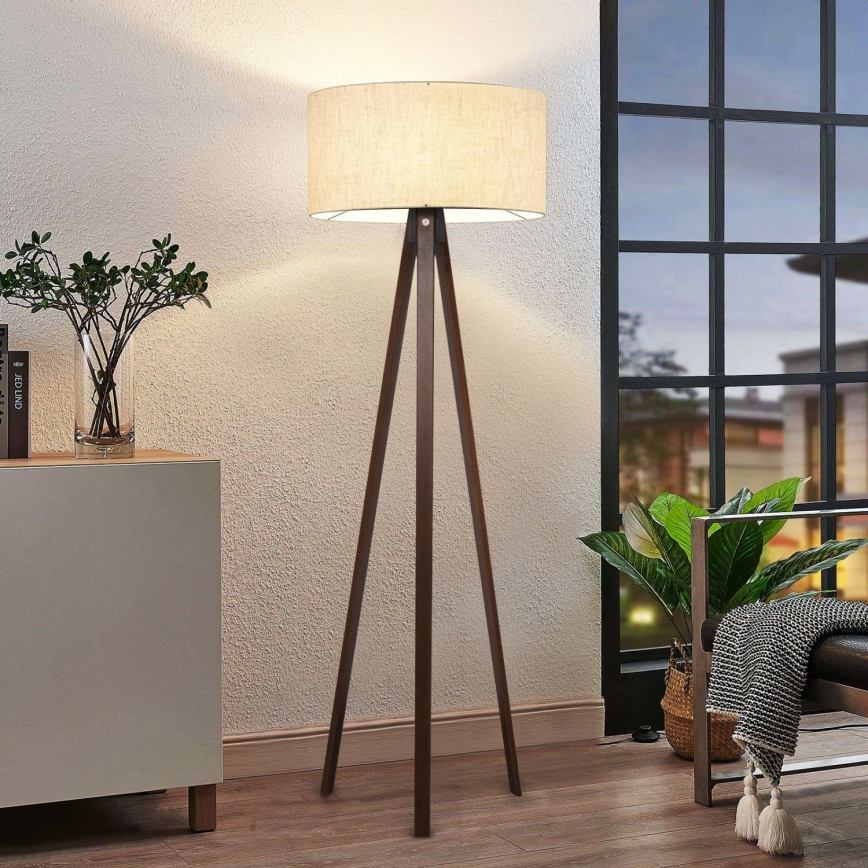 Stojeća lampa AYD 1xE27/40W/230V bež/palak