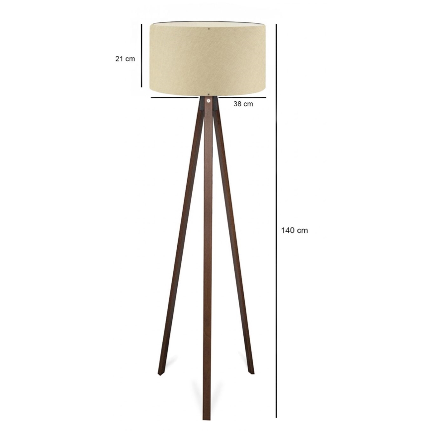 Stojeća lampa AYD 1xE27/40W/230V bež/palak