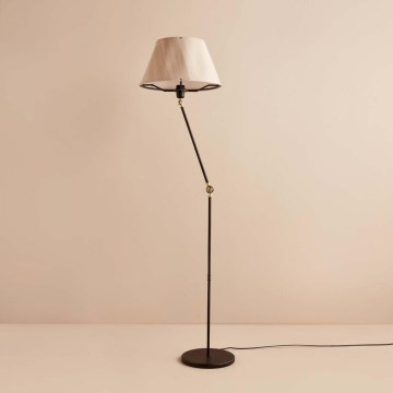Stojeća lampa AYD 1xE27/40W/230V crna/bež