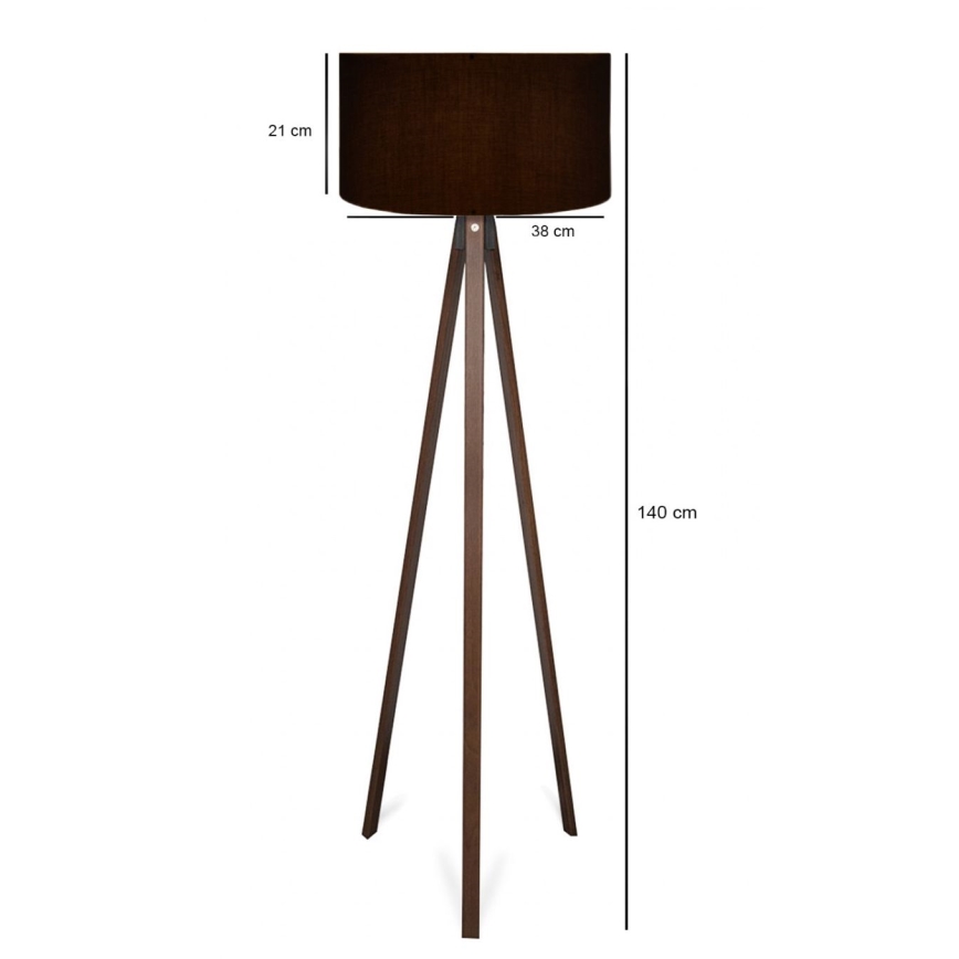 Stojeća lampa AYD 1xE27/40W/230V crna/palak