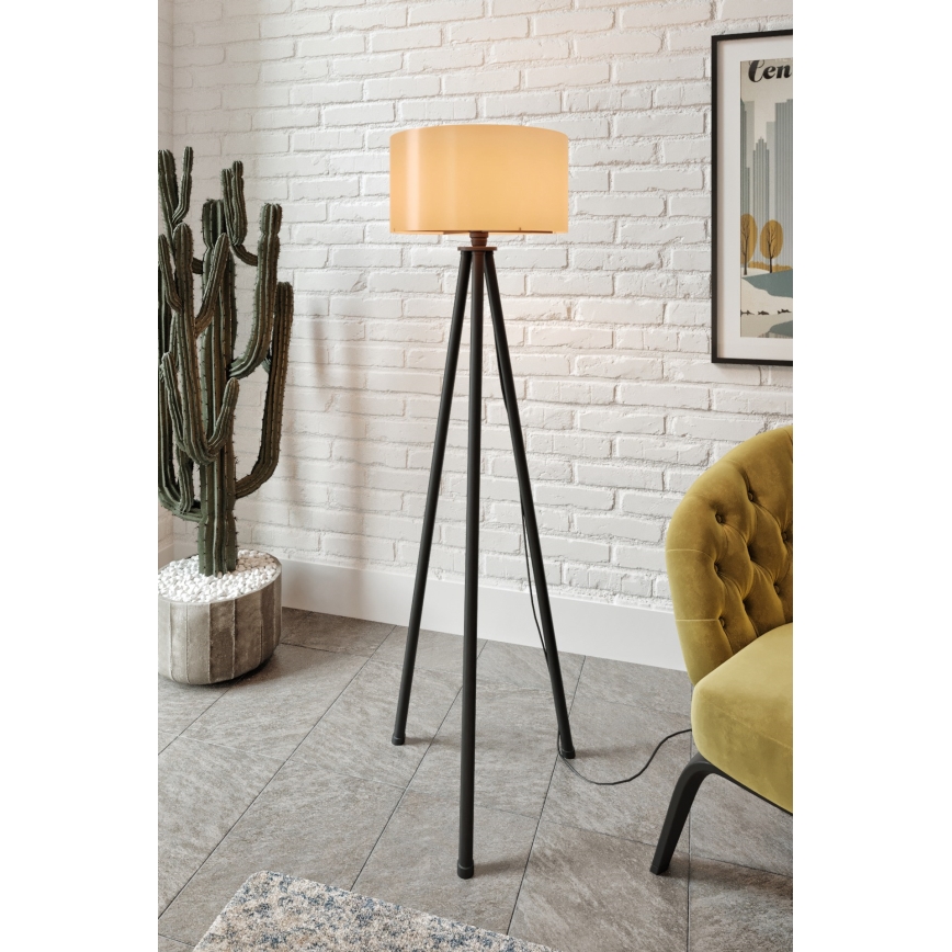 Stojeća lampa AYD 1xE27/40W/230V crna/smeđa