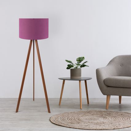 Stojeća lampa AYD 1xE27/40W/230V ljubičasta/smeđa