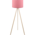 Stojeća lampa AYD 1xE27/40W/230V ružičasta/bež