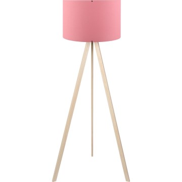 Stojeća lampa AYD 1xE27/40W/230V ružičasta/bež