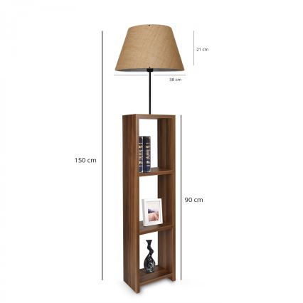 Stojeća lampa AYD 1xE27/40W/230V smeđa