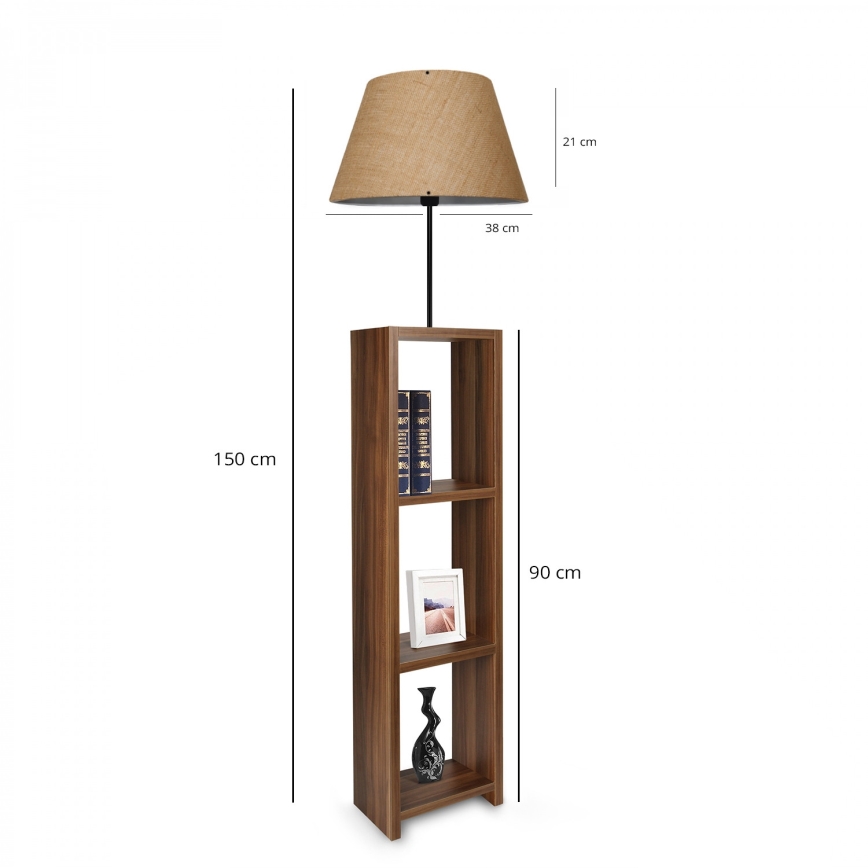 Stojeća lampa AYD 1xE27/40W/230V smeđa