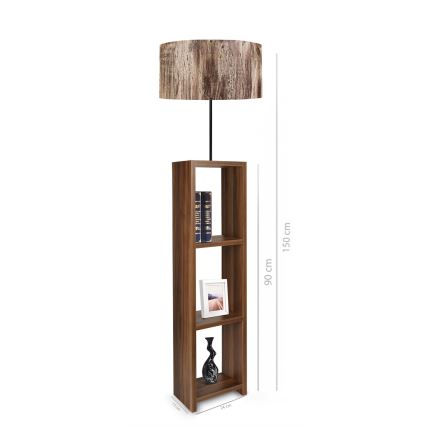 Stojeća lampa AYD 1xE27/40W/230V smeđa