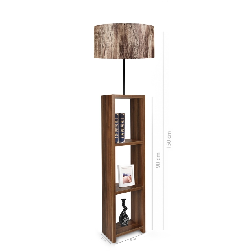 Stojeća lampa AYD 1xE27/40W/230V smeđa