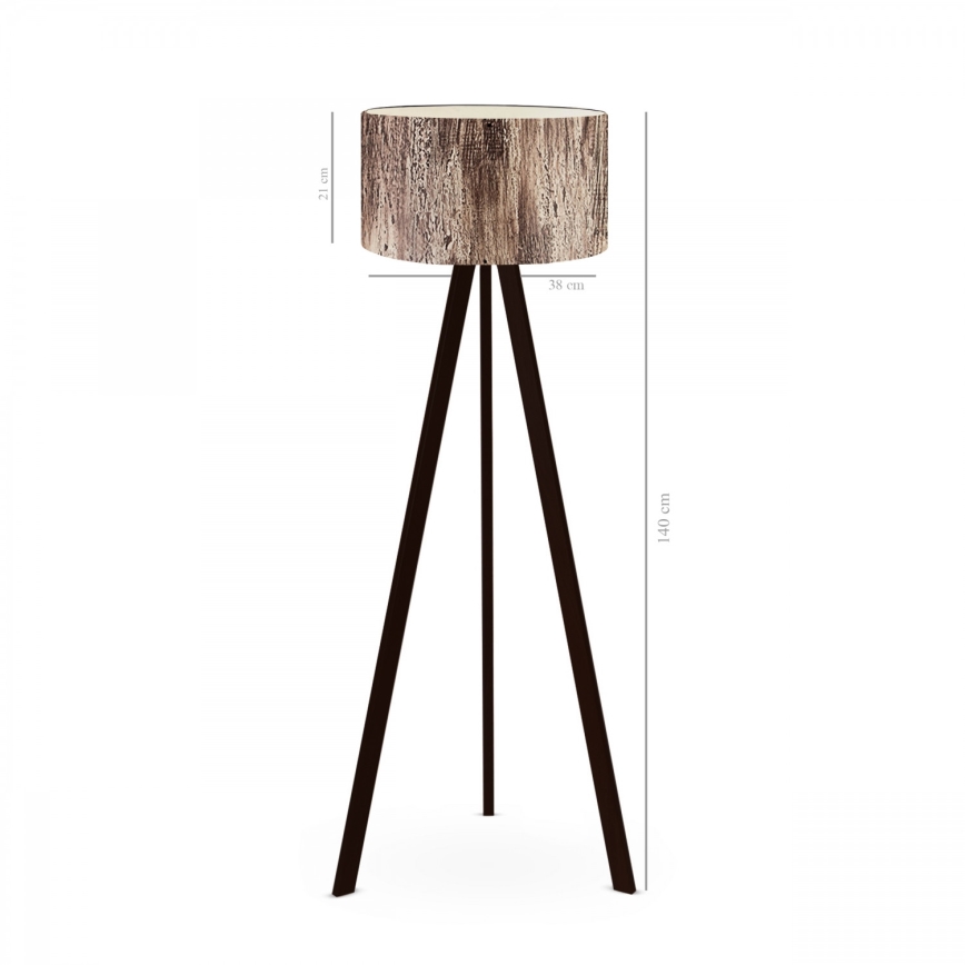 Stojeća lampa AYD 1xE27/40W/230V smeđa