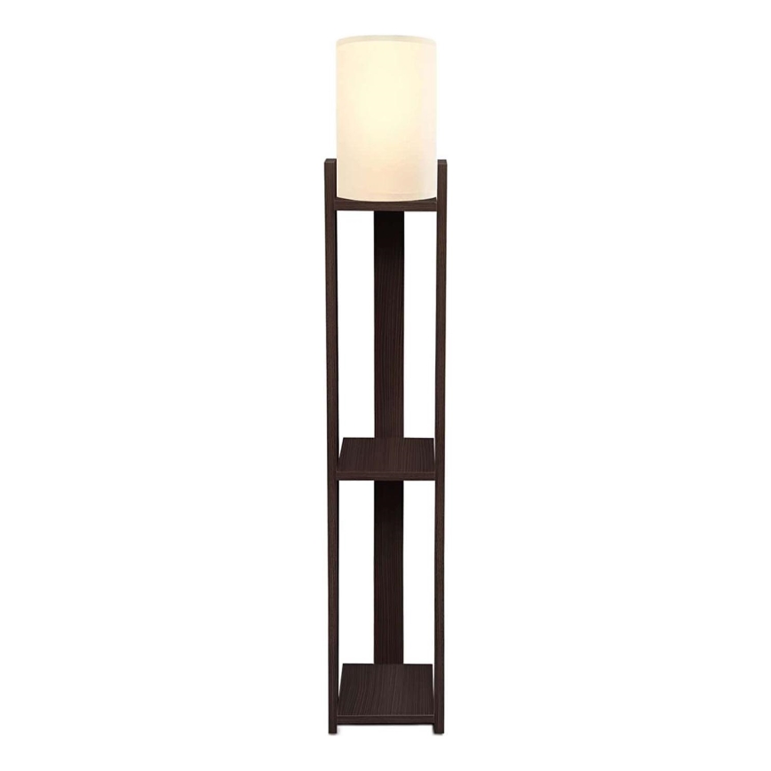 Stojeća lampa AYD 1xE27/40W/230V smeđa/krem