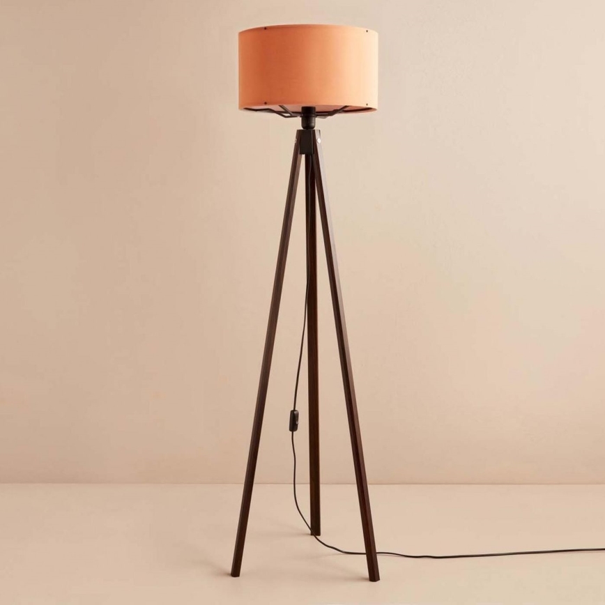 Stojeća lampa AYD 1xE27/40W/230V smeđa/narančasta