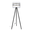 Stojeća lampa CORAL 1xE27/60W/230V wenge/bijela/zlatna