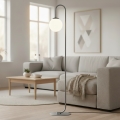 Stojeća lampa FLOR 1xE14/10W/230V siva
