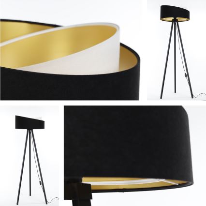 Stojeća lampa GALAXY 1xE27/60W/230V crna/bijela/wenge