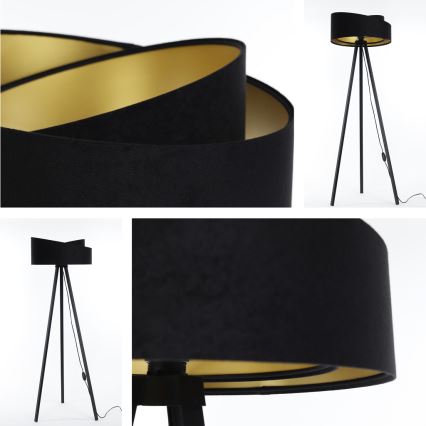 Stojeća lampa GALAXY 1xE27/60W/230V crna/wenge