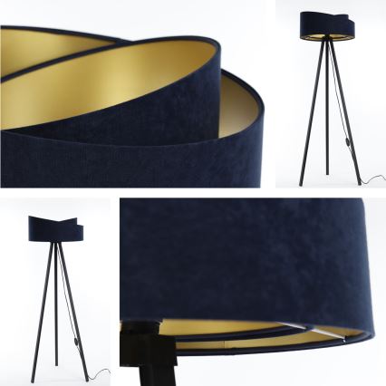 Stojeća lampa GALAXY 1xE27/60W/230V plava/wenge