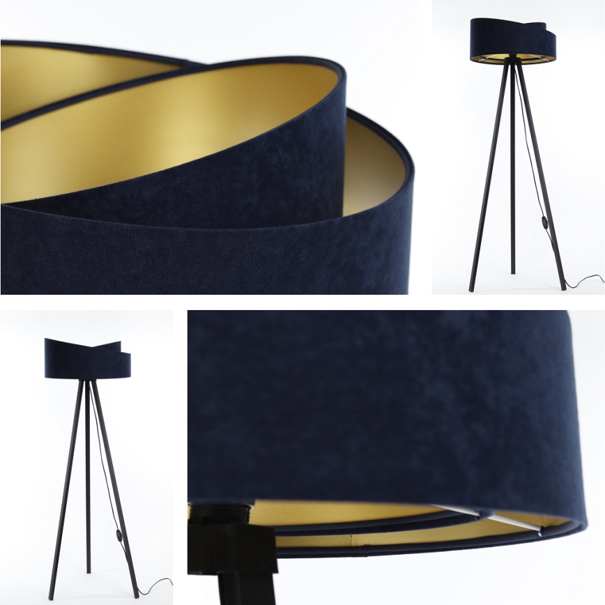 Stojeća lampa GALAXY 1xE27/60W/230V plava/wenge