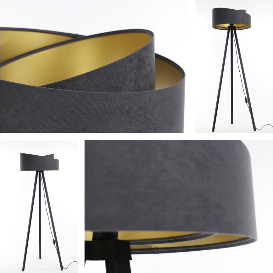 Stojeća lampa GALAXY 1xE27/60W/230V siva/wenge