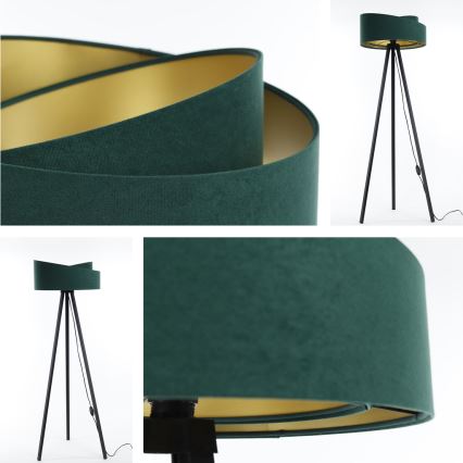 Stojeća lampa GALAXY 1xE27/60W/230V zelena/wenge