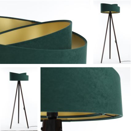 Stojeća lampa GALAXY 1xE27/60W/230V zelena/wenge