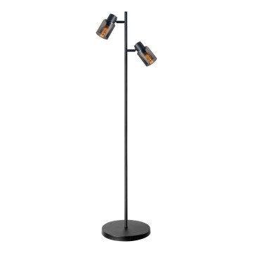 Stojeća lampa REBECCA 2xE14/8W/230V crna/zadimljena