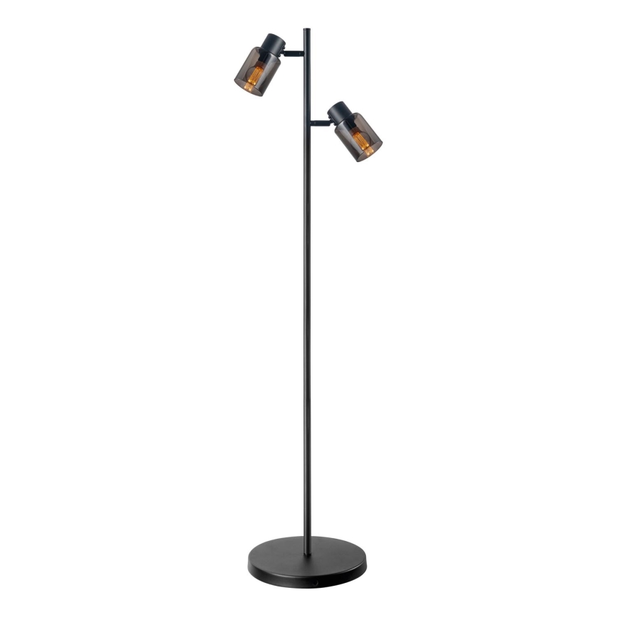 Stojeća lampa REBECCA 2xE14/8W/230V crna/zadimljena