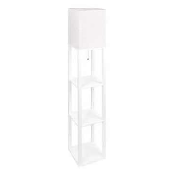 Stojeća lampa s policama 1xE27/60W/230V bijela