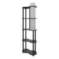Stojeća lampa s policama NOTO 1xE27/40W/230V crna