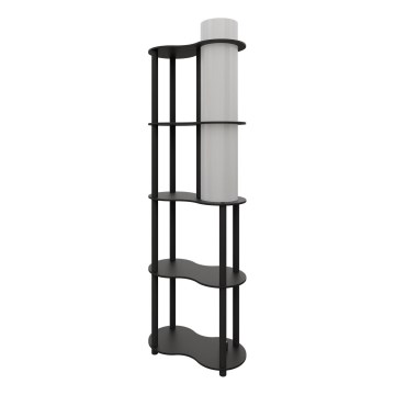 Stojeća lampa s policama NOTO 1xE27/40W/230V crna