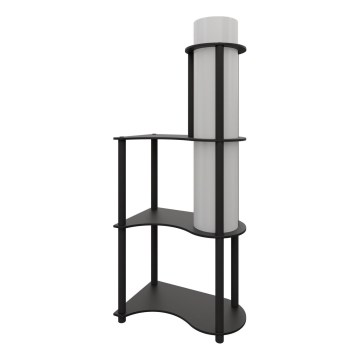 Stojeća lampa s policama NOTO 1xE27/40W/230V crna