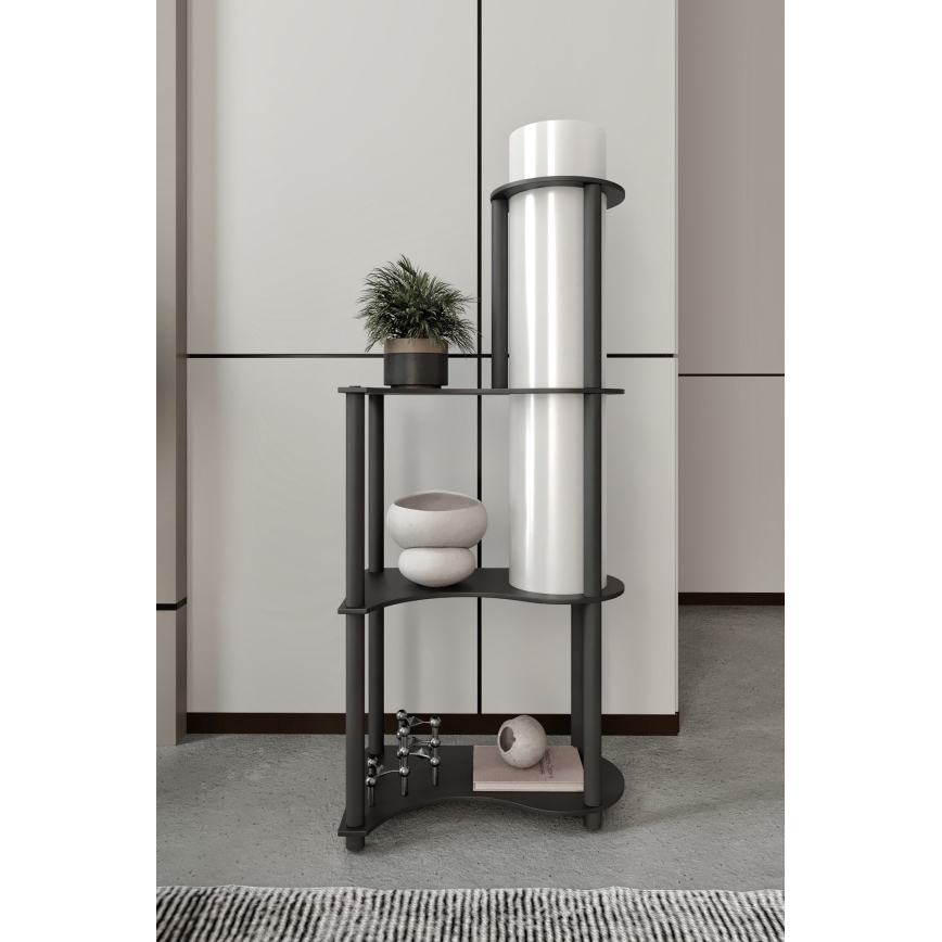Stojeća lampa s policama NOTO 1xE27/40W/230V crna